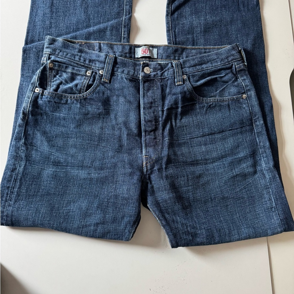 Levi's 501’s classic Straight Jeans Stonewashed 36/32 - Picture 5 of 6